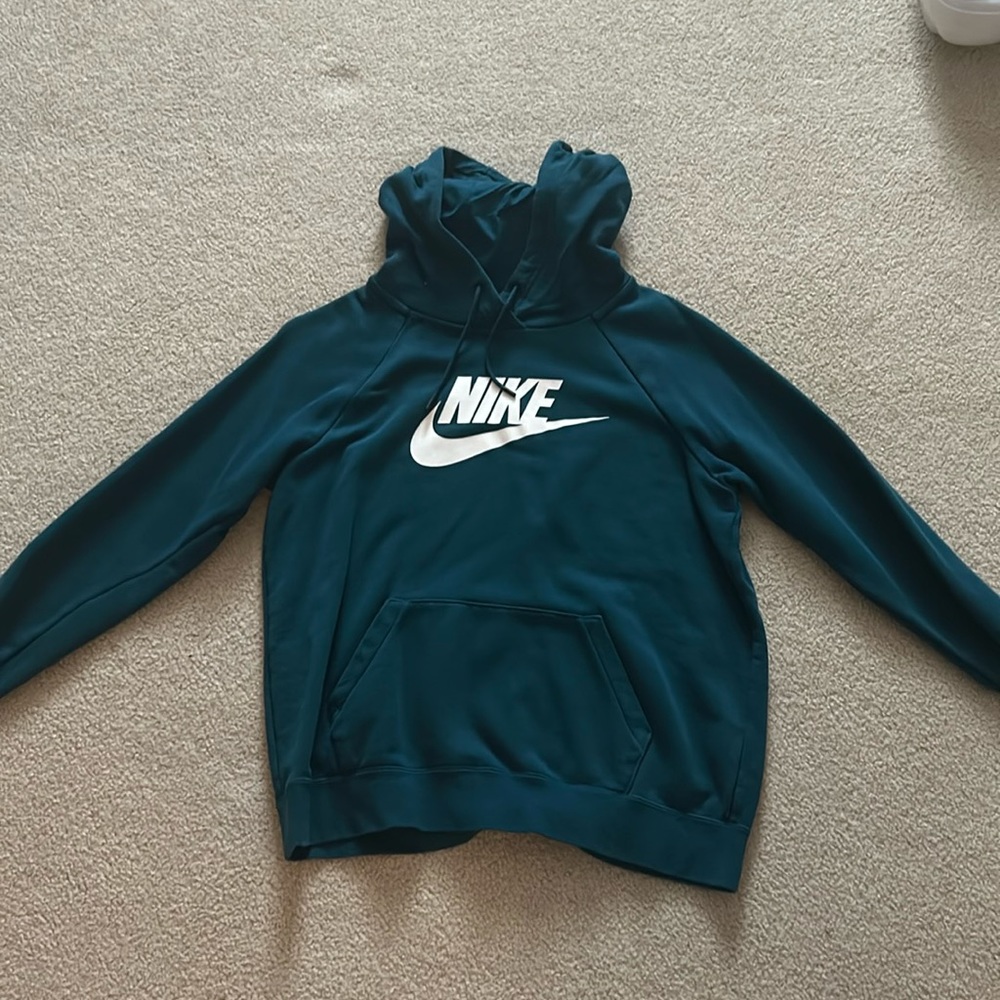 size medium teal nike hoodie